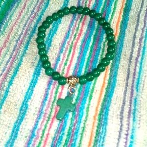 Genuine Jade cross bracelet